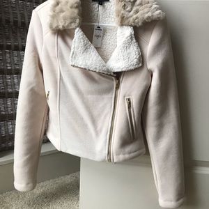 Express Jackets & Coats - Express fleece crop Moto jacket Express Jackets & Coats - Express fleece crop Moto jacket